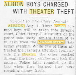 Albion Theatre - 01 Aug 1939